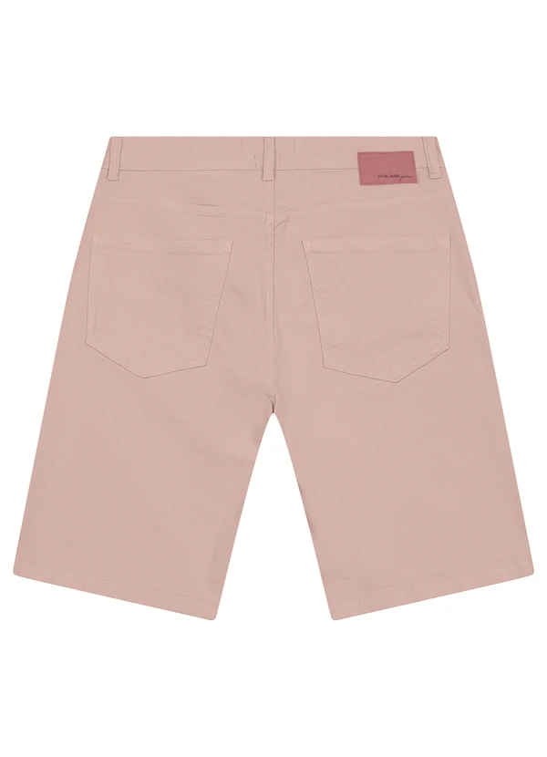 Malwee - Bermuda Slim em Sarja Stretch Rosê 2