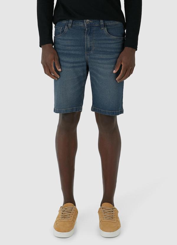 Malwee - Bermuda Slim Jeans Stretch Azul