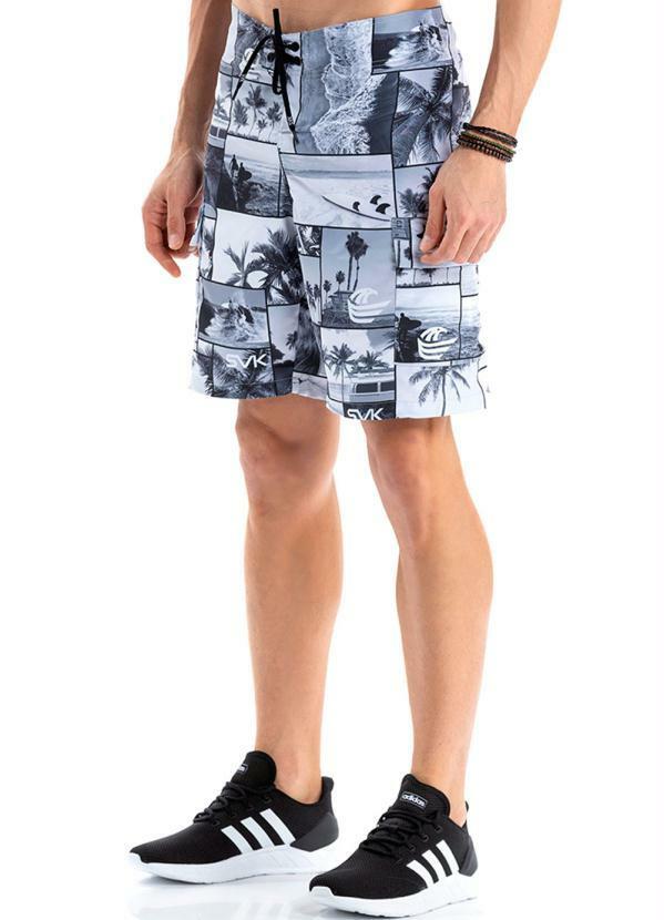 Svk Confort - Bermuda Surf Tactel Summer Branco