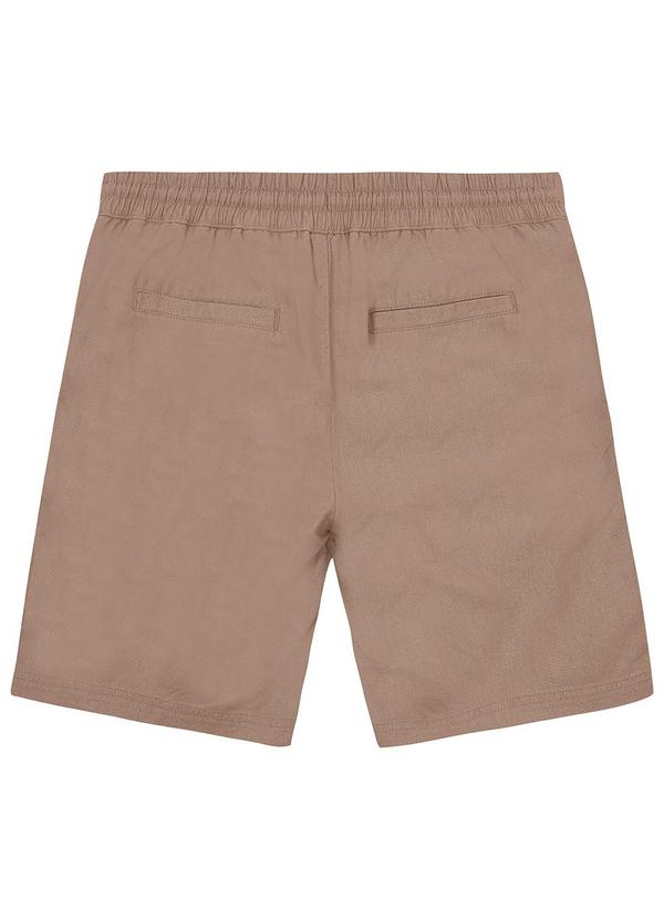 Malwee - Bermuda Taupe Tradicional com Linho 4