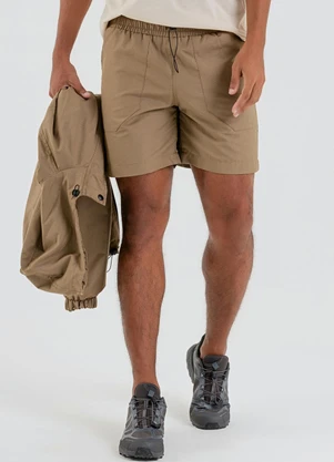 The Philippines - Bermuda Tecido Corta Vento Marrom - THE PHILIPPINES