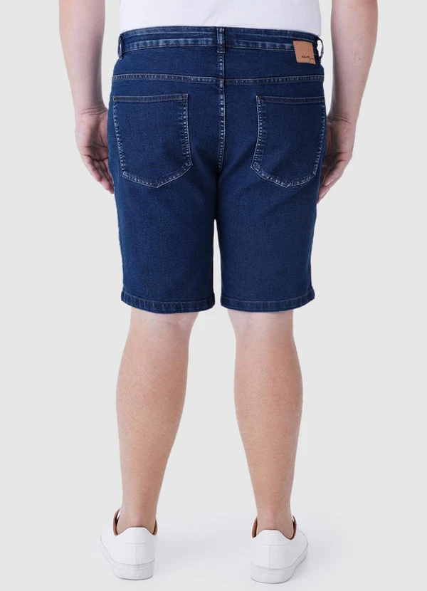 Malwee - Bermuda Tradicional em Jeans Stretch PlusAzul 2