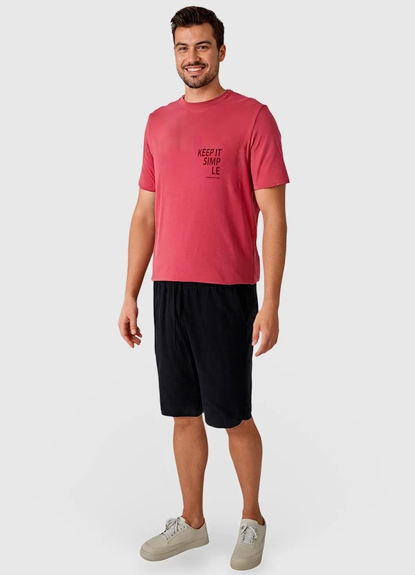 Malwee - Bermuda Tradicional em Moletinho Preto 3