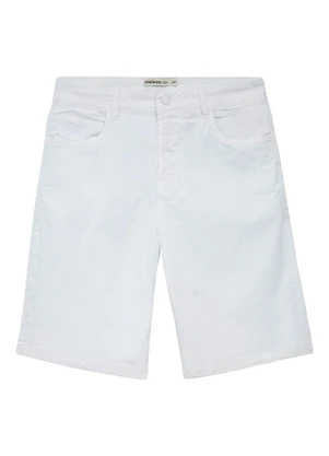 Malwee - Bermuda Tradicional em Sarja Branco - MALWEE