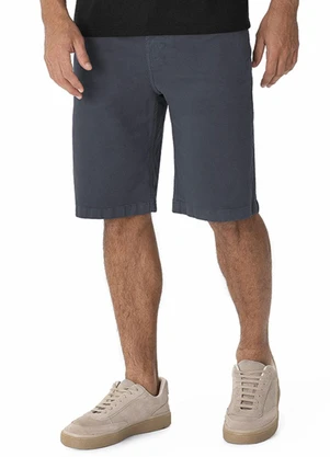 Malwee - Bermuda Tradicional em Sarja Cinza Chumbo - MALWEE