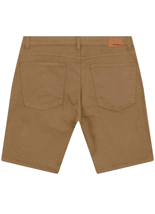 Malwee - Bermuda Tradicional em Sarja Stretch Plus Bege 2