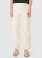 Malwee - Calça Straight Cropped Cintura Alta Areia - variação: Bermuda Tradicional em Sarja Stretch Plus (Off Whi