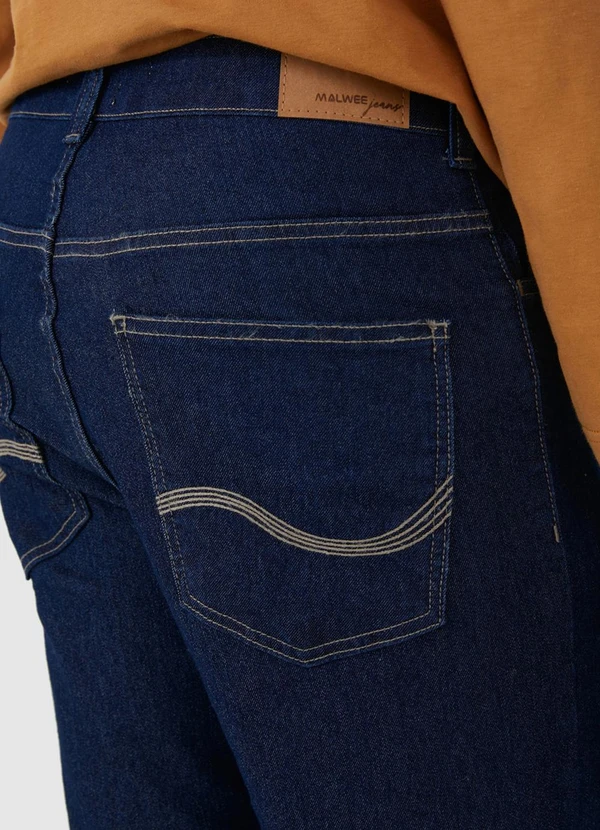 Malwee - Bermuda Tradicional Jeans Azul 3