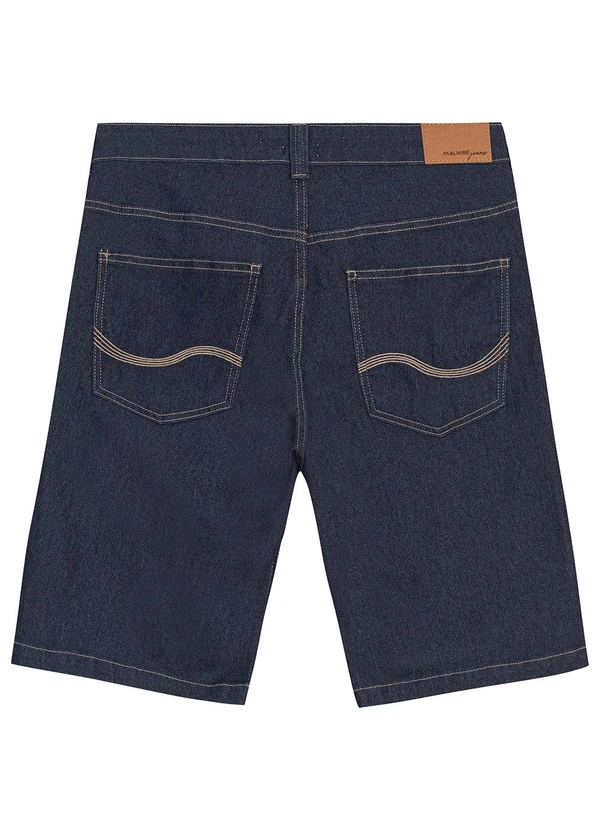 Malwee - Bermuda Tradicional Jeans Azul 6