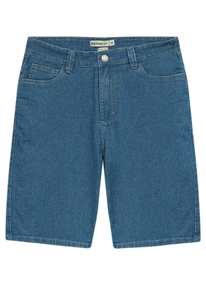 Malwee - Bermuda Tradicional Jeans Azul - MALWEE