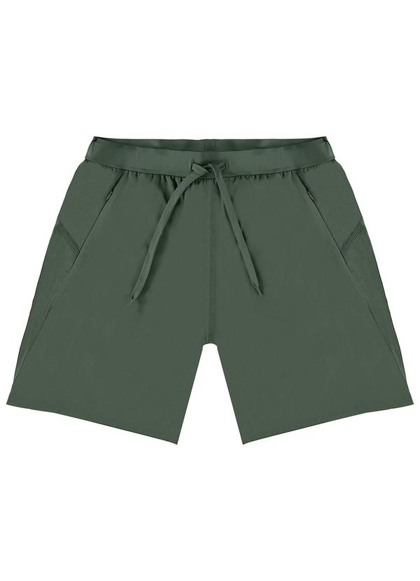 Enfim - Bermuda Verde Militar Reta com Refletivo