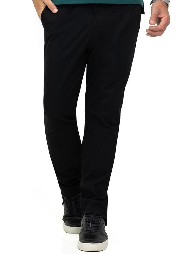Diametro - Calça Sarja Masculina Preto