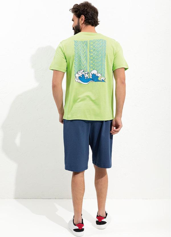 Moda Pop - Short Azul Marinho em Moletom 4