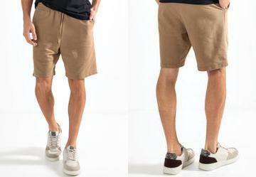 Short Marrom em Moletom