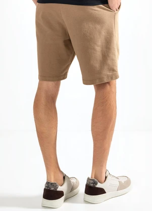 Moda Pop - Short Marrom em Moletom - MODA POP