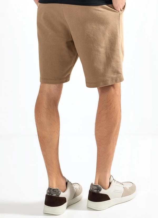 Moda Pop - Short Marrom em Moletom 2