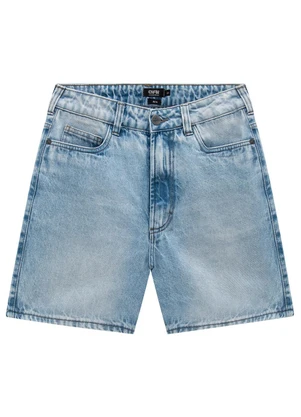 Enfim - Shorts Azul Claro Reto Jeans Masculino - ENFIM