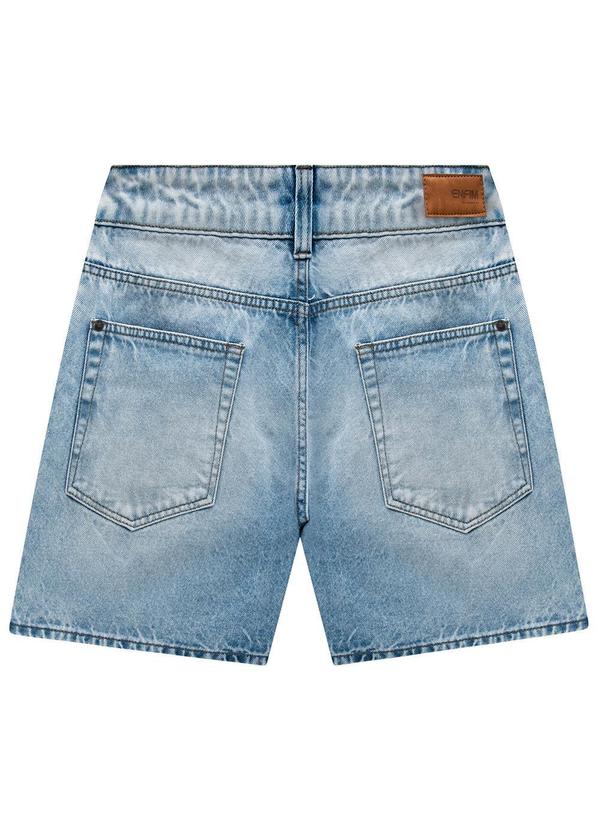 Enfim - Shorts Azul Claro Reto Jeans Masculino