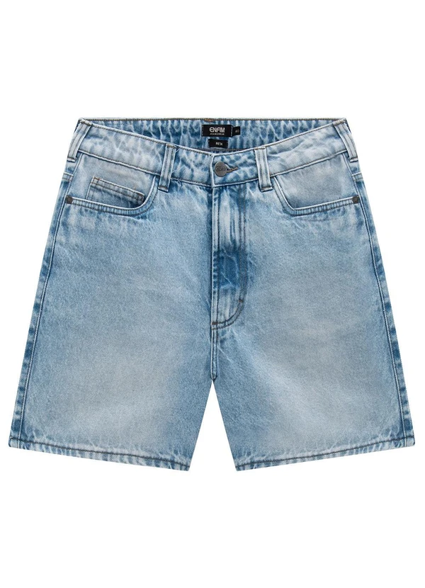 Enfim - Shorts Azul Claro Reto Jeans Masculino 2
