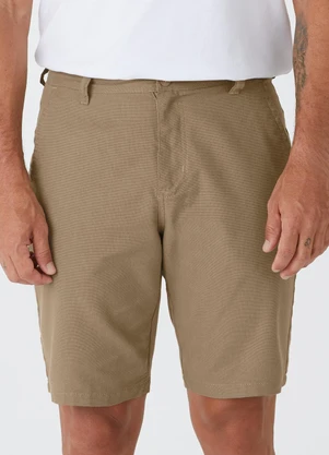 Malwee - Shorts Chino em Sarja Bege - MALWEE