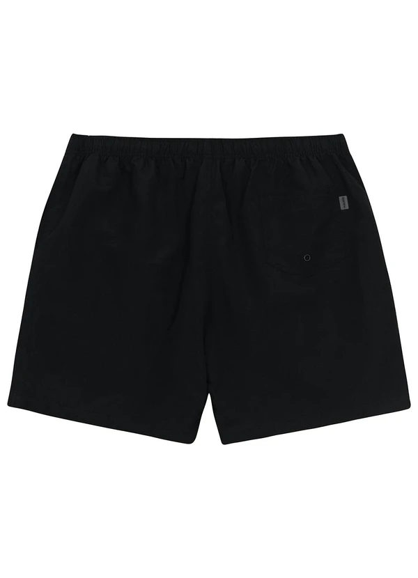 Malwee - Shorts Masculino Comfort em Tafetá Plus Preto 2
