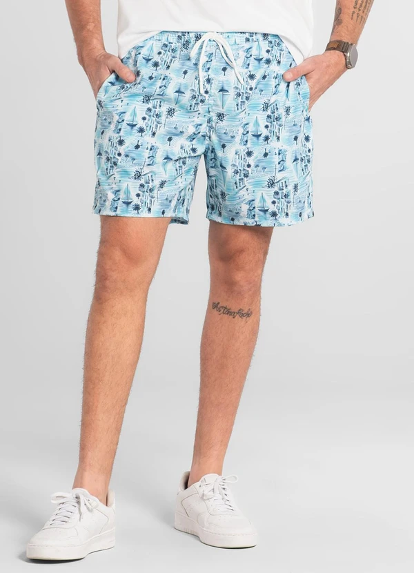 The Philippines - Shorts Masculino Microfibra The Philippines Branco