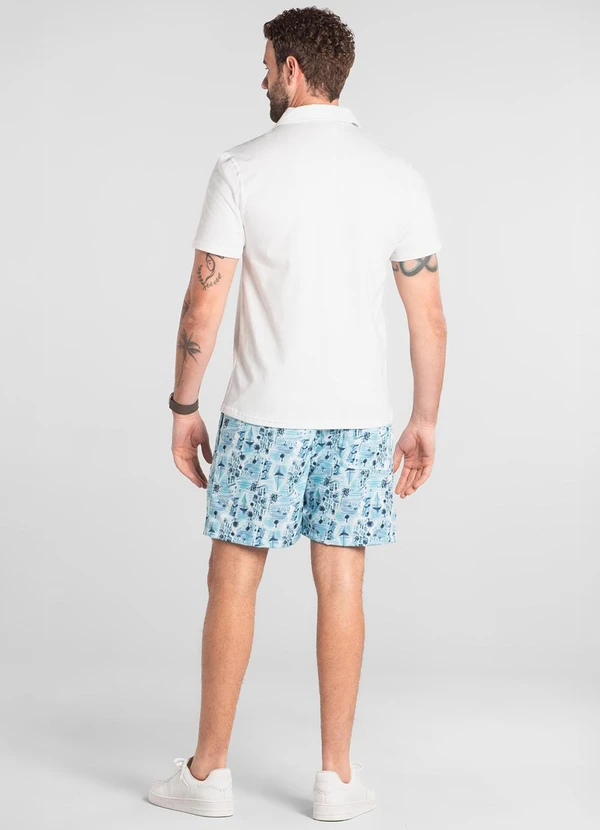 The Philippines - Shorts Masculino Microfibra The Philippines Branco 4