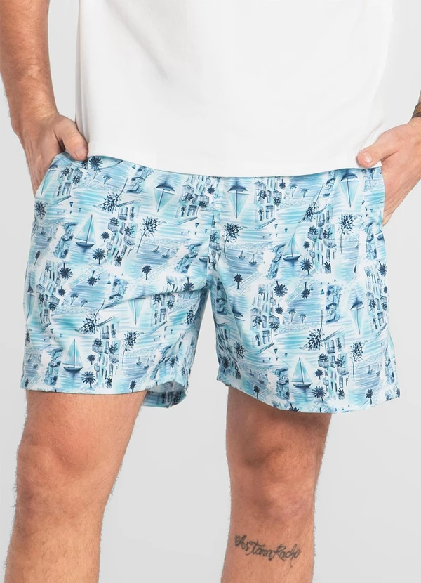 The Philippines - Shorts Masculino Microfibra The Philippines Branco 5