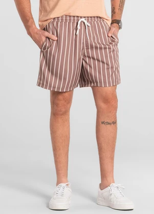 The Philippines - Shorts Masculino Microfibra Marrom - THE PHILIPPINES