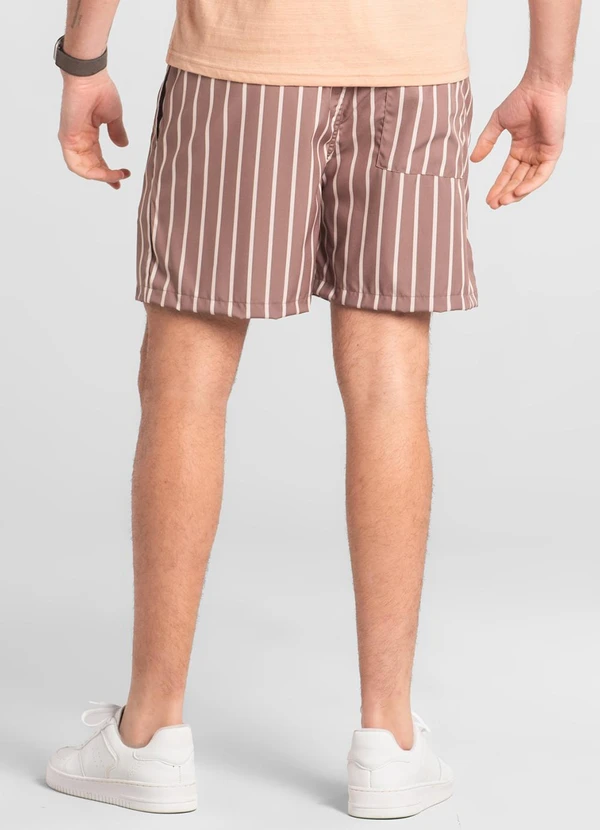The Philippines - Shorts Masculino Microfibra Marrom 2