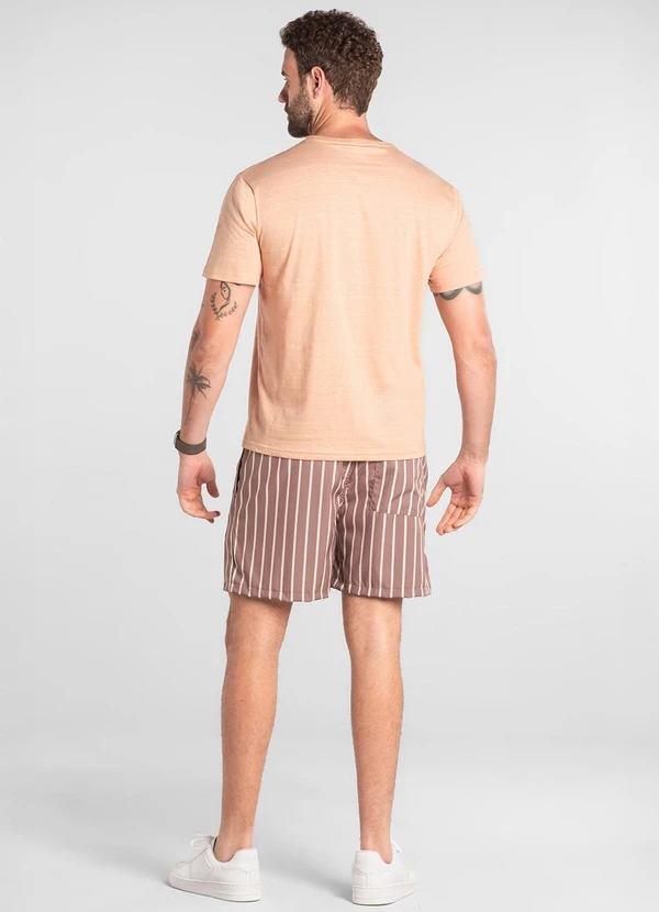 The Philippines - Shorts Masculino Microfibra Marrom 4