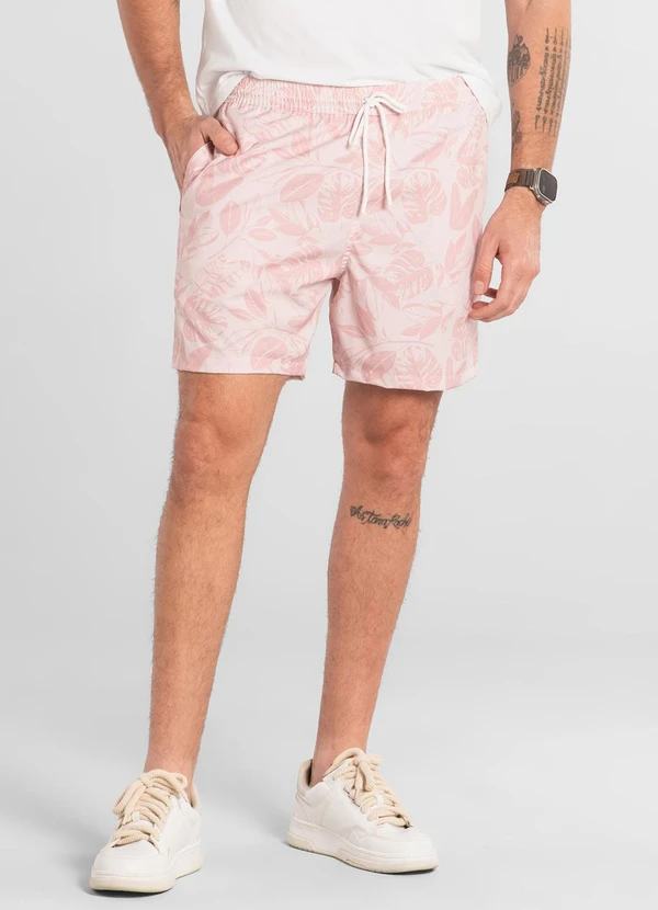 The Philippines - Shorts Masculino Microfibra The Philippines Rosa