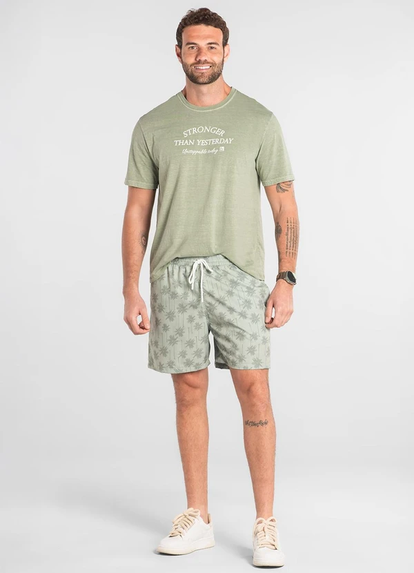 The Philippines - Shorts Masculino Microfibra Verde 3