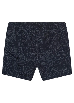 Malwee - Shorts Slim Tropical Preto - MALWEE