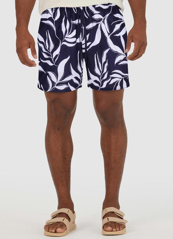 Malwee - Shorts Tafetá Masculino Preto