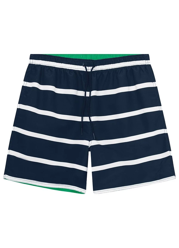 Malwee - Shorts Verde Turquesa Dupla Face em Microfibra 3