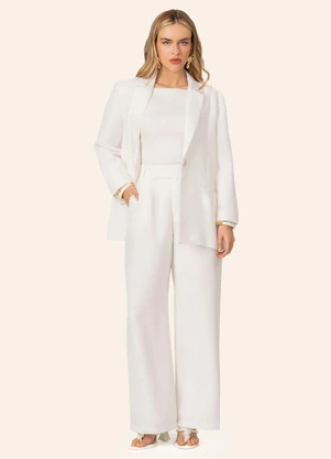 Endless - Blazer Feminino em Soft Linho Bege - ENDLESS
