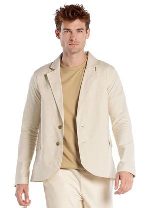 Aurus - Blazer Linho Bege - AURUS