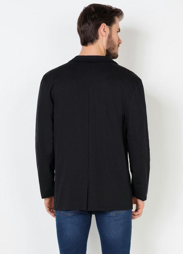 Moda Pop - Blazer Masculino Preto Fechamento em Botões 5