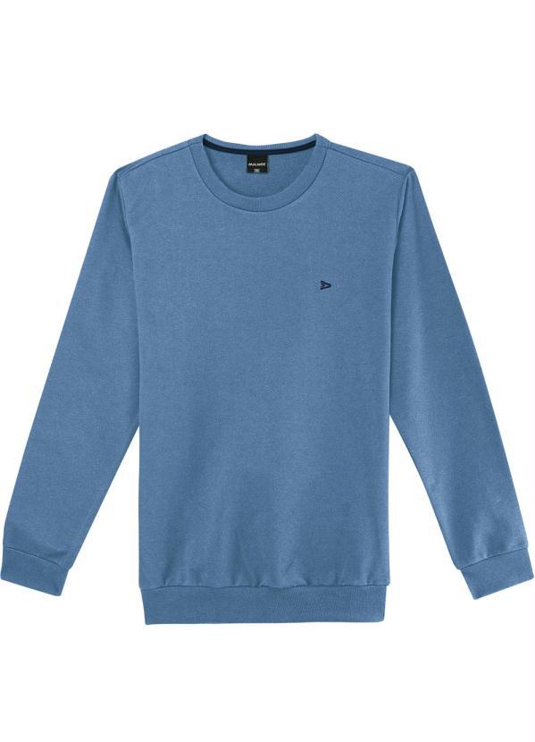 Malwee - Blusão Azul Masculino em Moletom