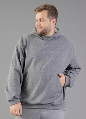 Just Basic - Blusão Básico Cinza - JUST BASIC