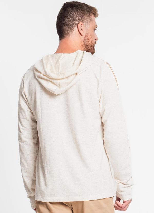 Diametro - Blusão com Capuz Masculino em Moletinho Bege 2