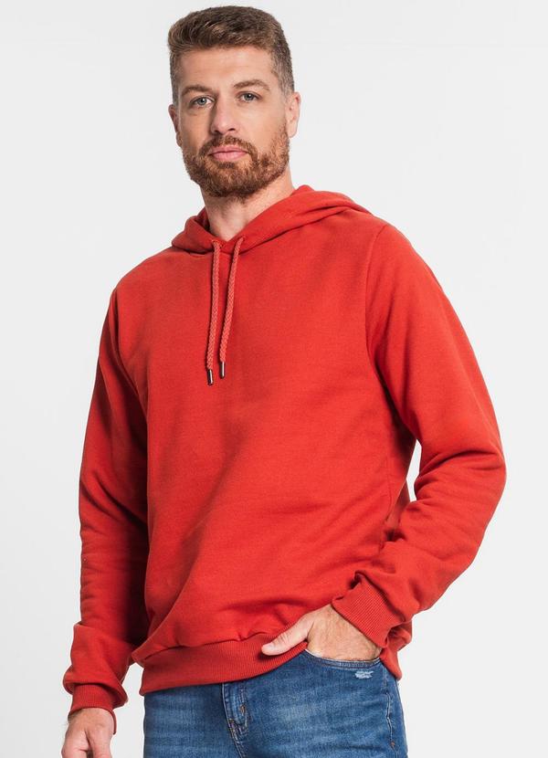 Diametro - Blusão com Capuz Masculino Laranja 1