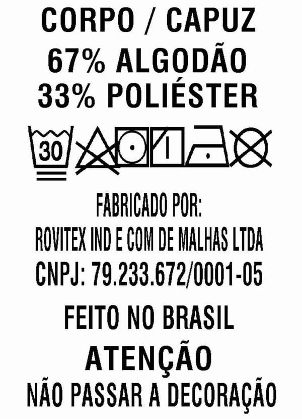 Diametro - Blusao com Capuz Moletom Listrinha Felpa Azul 4