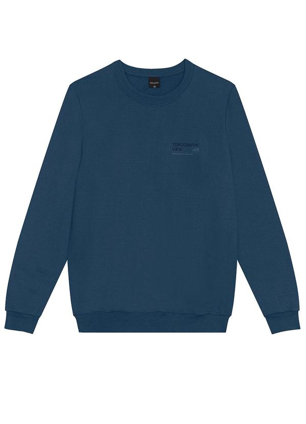 Malwee - Blusão em Moletom Flanelado Azul 3