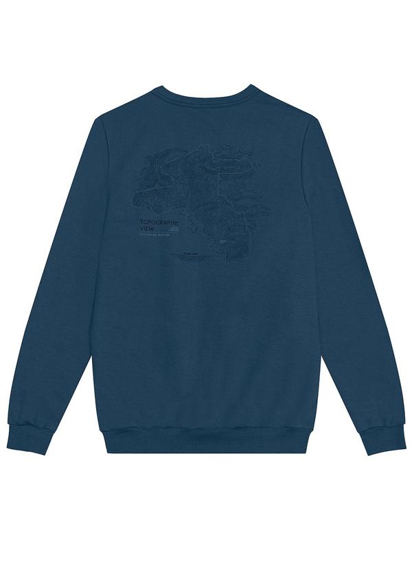 Malwee - Blusão em Moletom Flanelado Azul 4