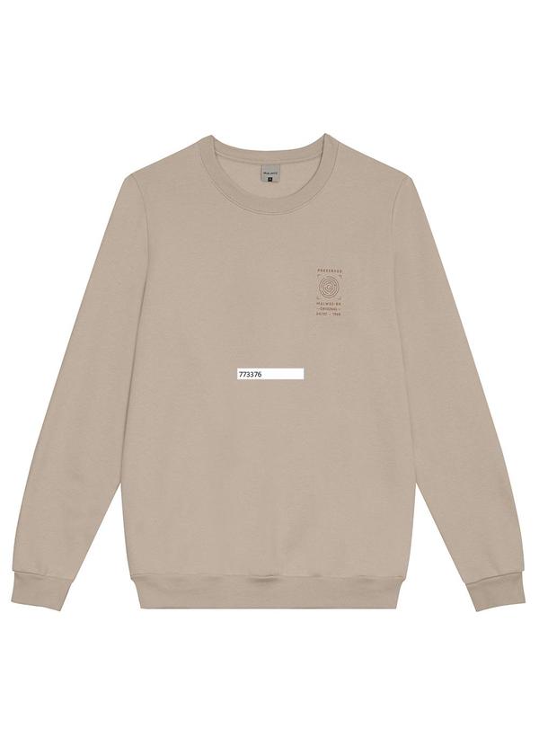 Malwee - Blusão em Moletom Flanelado Bege 4