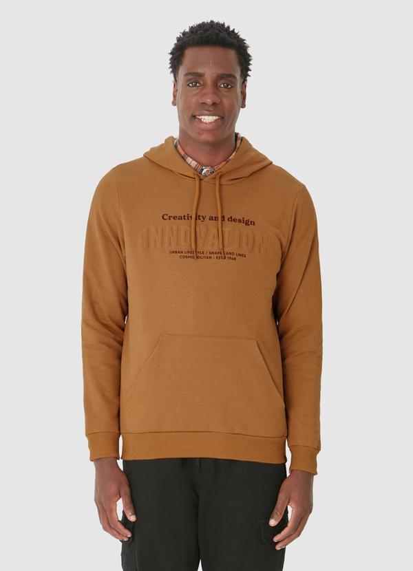 Malwee - Blusão Innovation em Moletom Linho Marrom