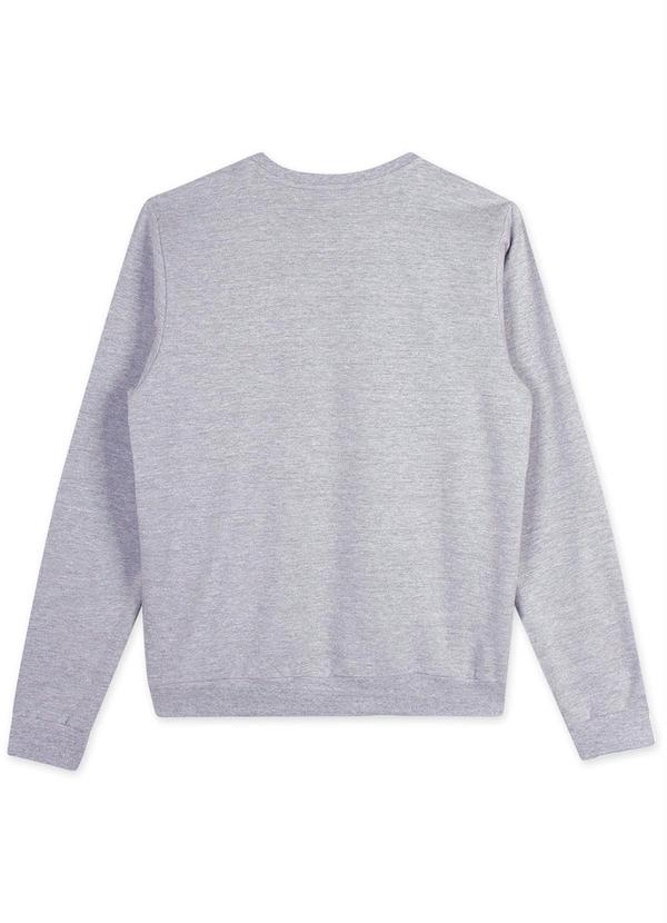 Pakalolo - Blusão Manga Longa Moletom Masculino Cinza 4