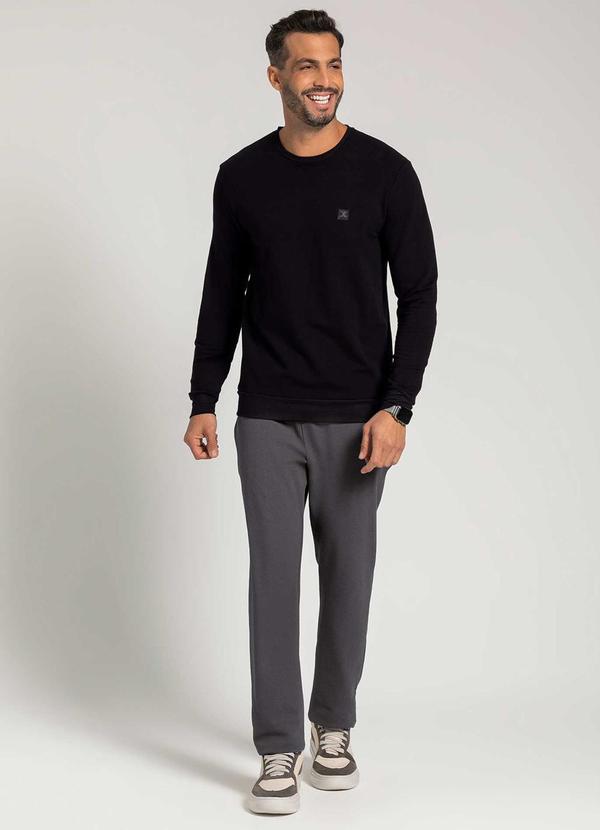 Exco - Blusão Masculino Adulto em Algodão Preto 2